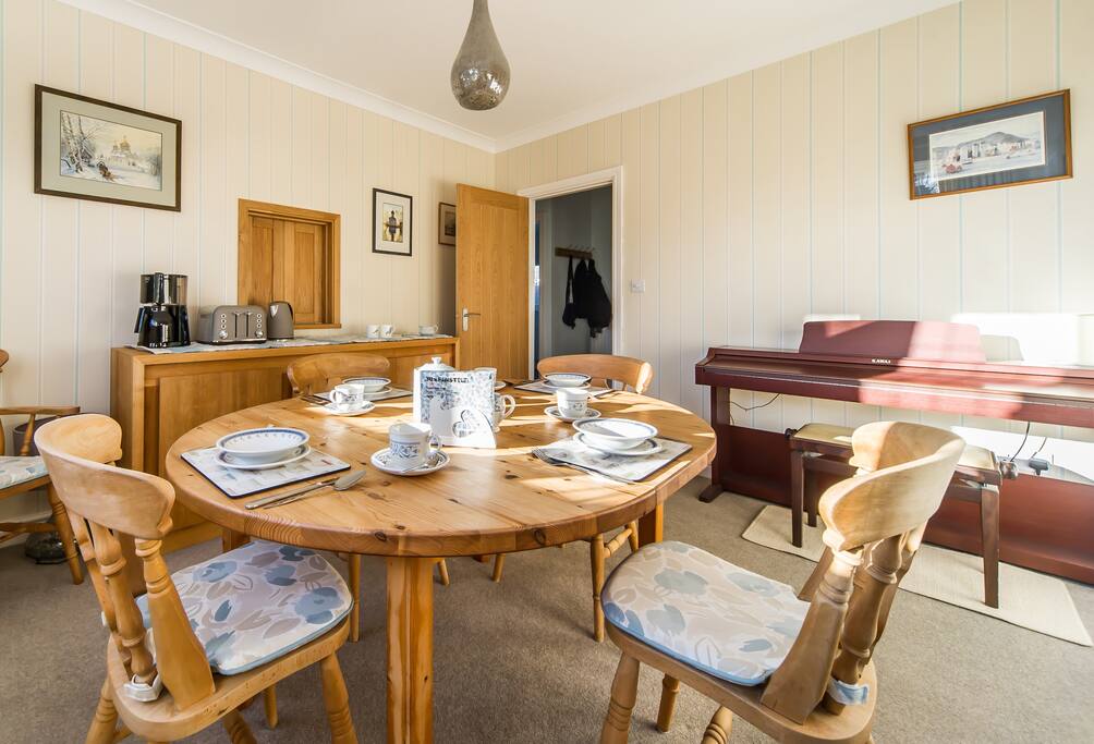 Dining room - can be used in the evening for take away meals or working.