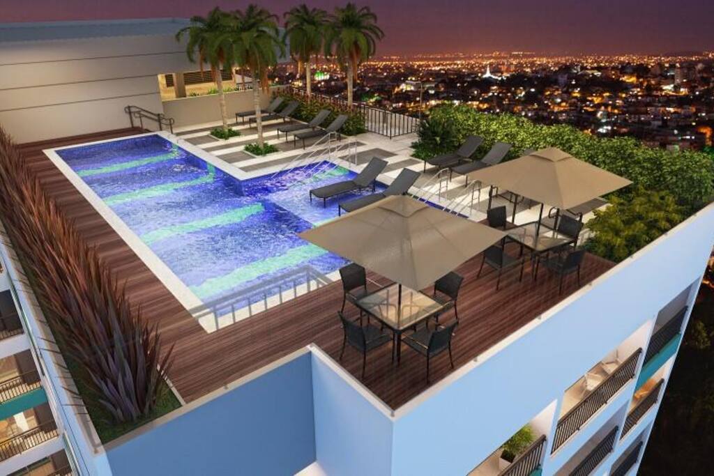 Piscina na Cobertura
