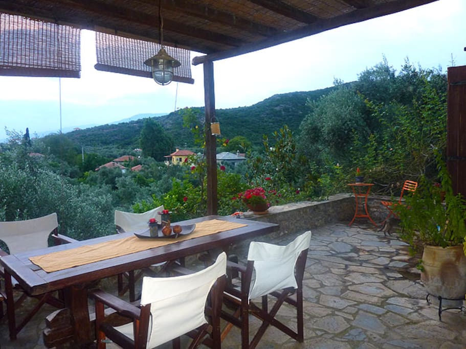 large terrace where you can relax
