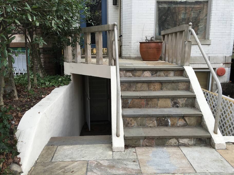 Front entrance - our place garden level