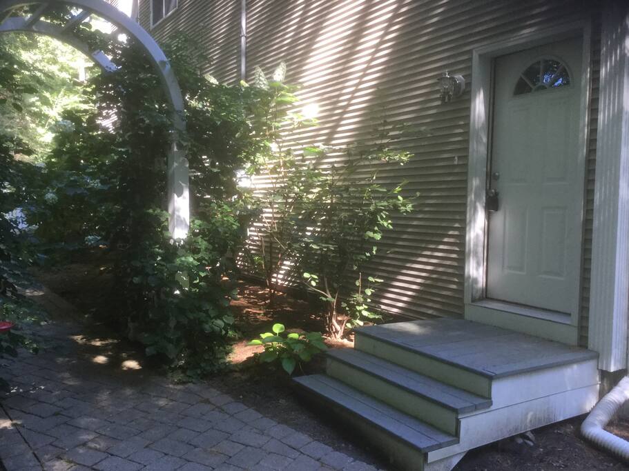 Private entrance to suite
