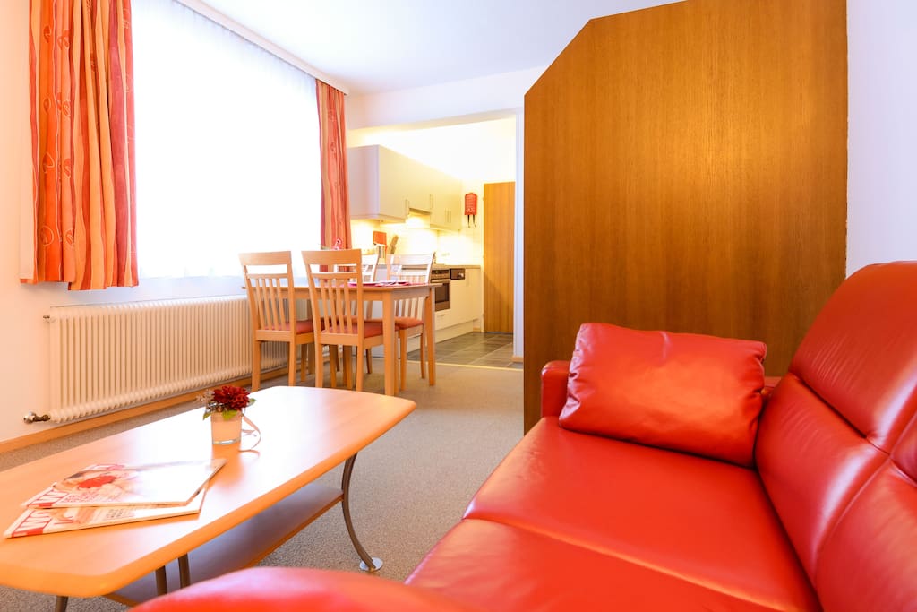 One bedroom apartment with space to relax.