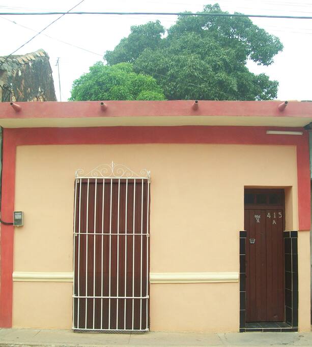 Frente de la casa.
