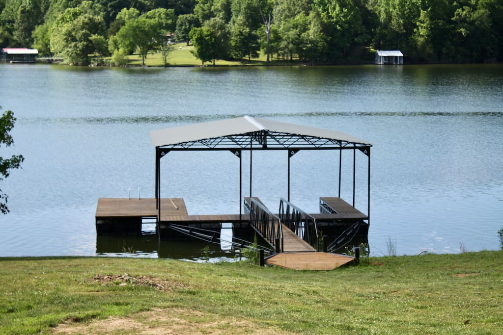 dock with swimming platform