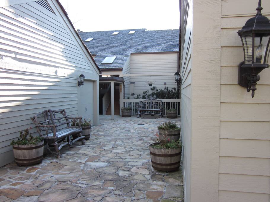 Walkway to our condominium unit