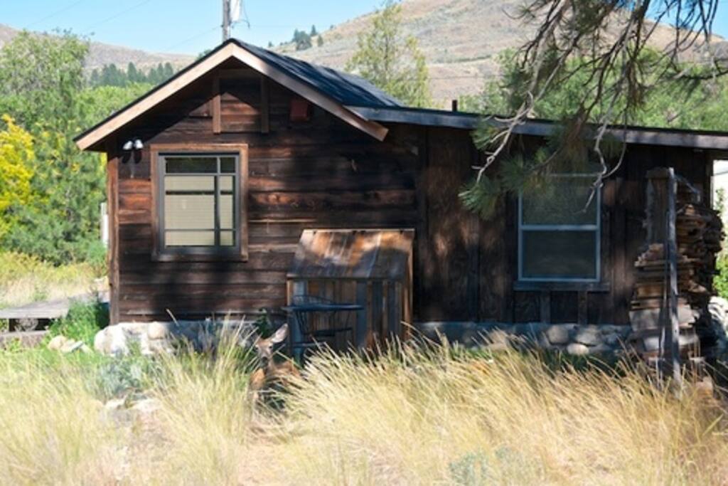 Rustic historic exterior with sweet updated interior