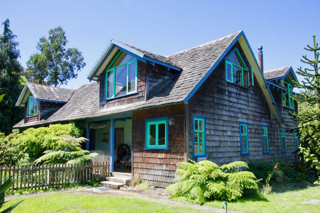 The exterior of the cabin
