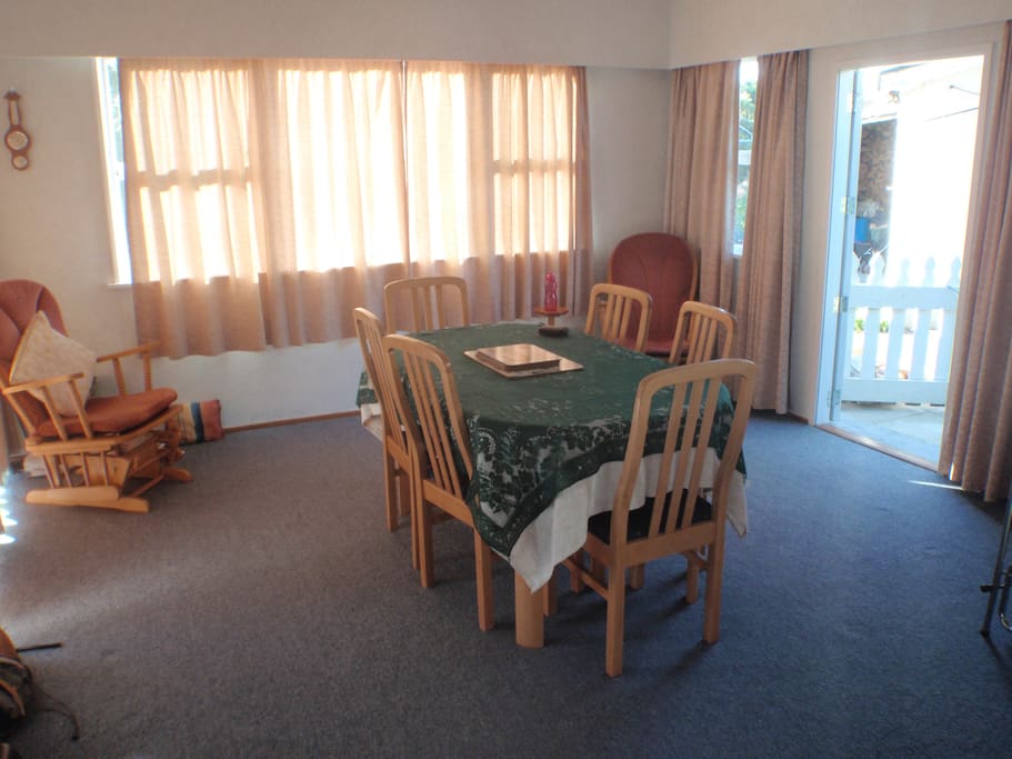 Our dining area
