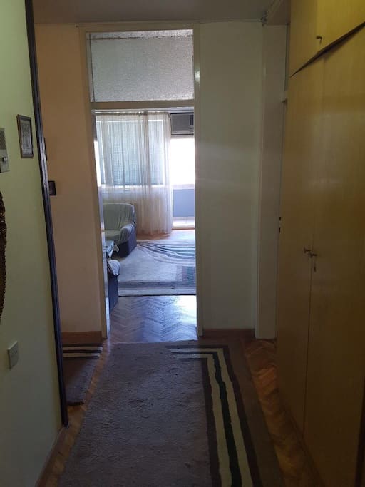 The hallway from the entrance