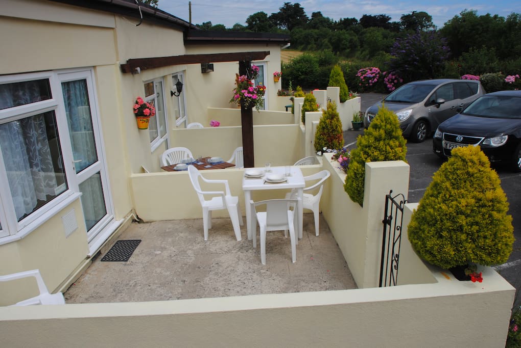Private patio area