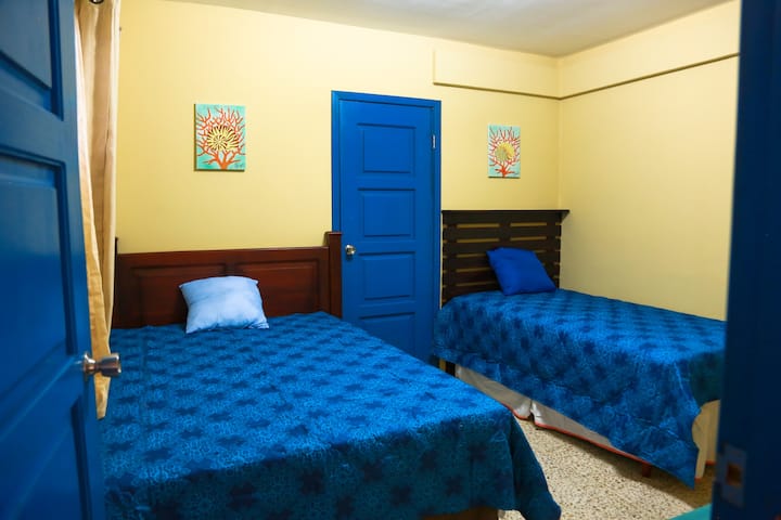 Room 2- It has a bathroom