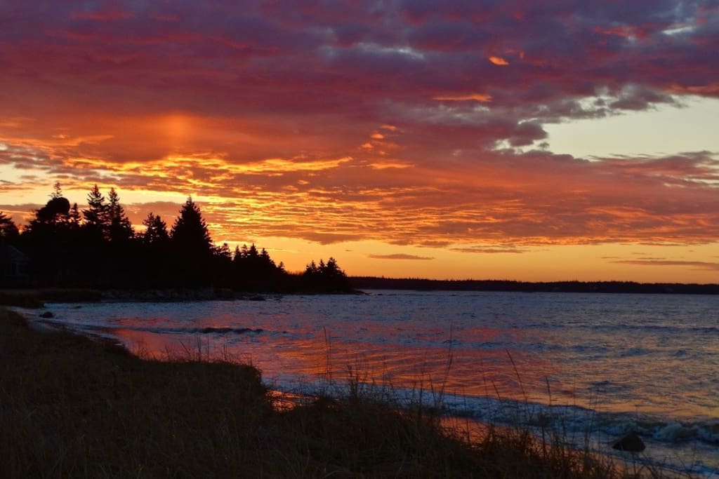 Our home is a short walk to one of the most beautiful beaches in NS. The water is shallow so warms up nicely in the summer.