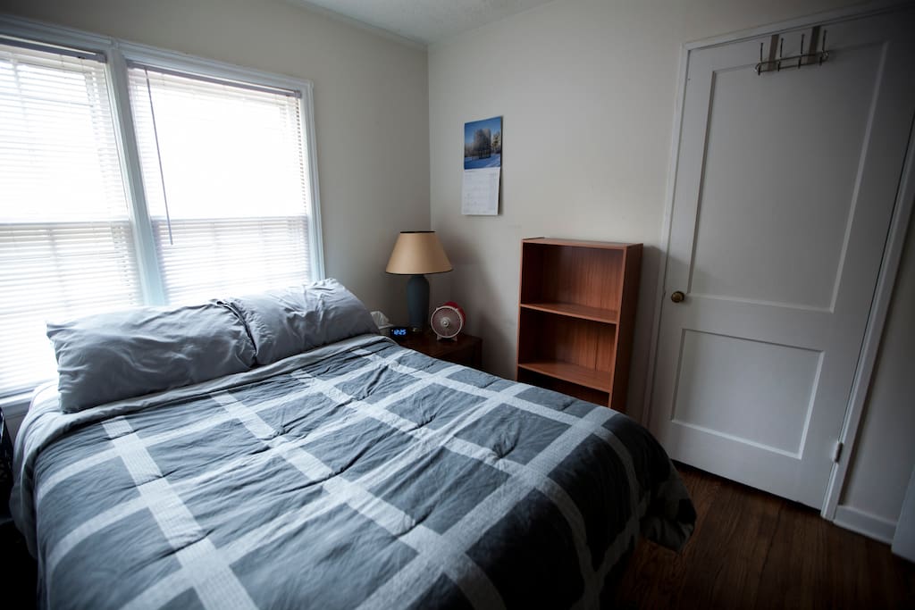 The bedroom.