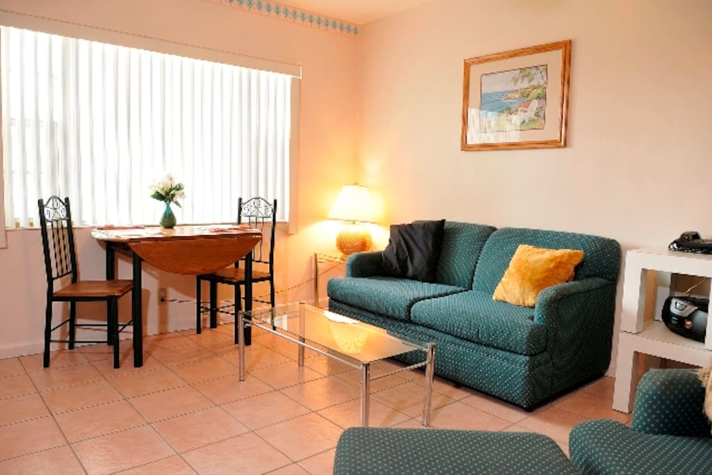 Living area (sofa bed)
