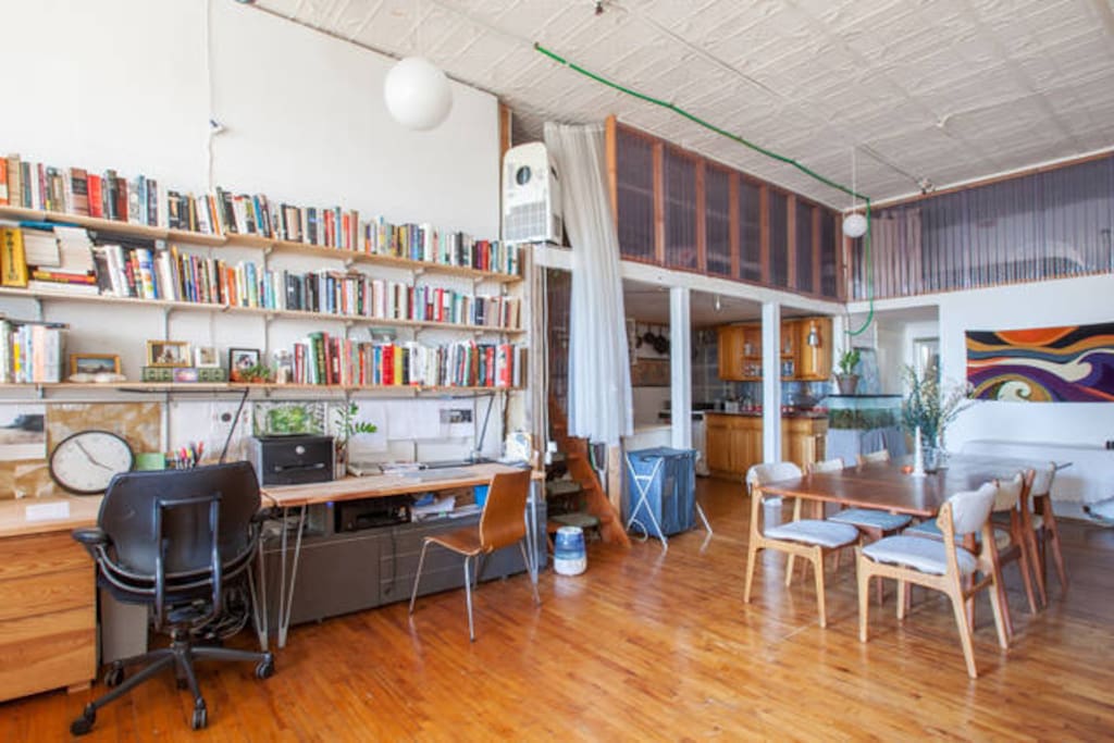 Copious desk space is all yours