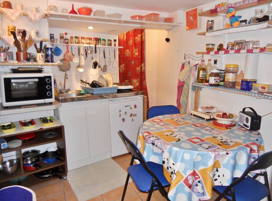 la cuisine bien équipée !