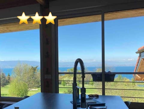 Top Airbnb: Village house, next to the golf course and panoramic view in Publier