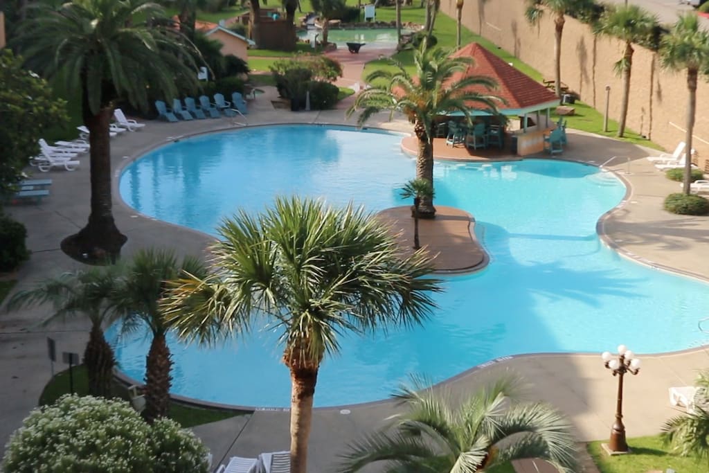 Day view of this beautiful free form resort pool! You just have to see it!!