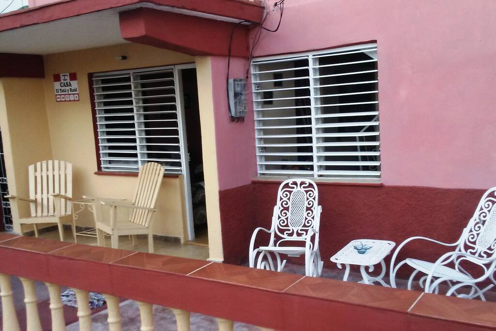 vista desde el frente de la casa