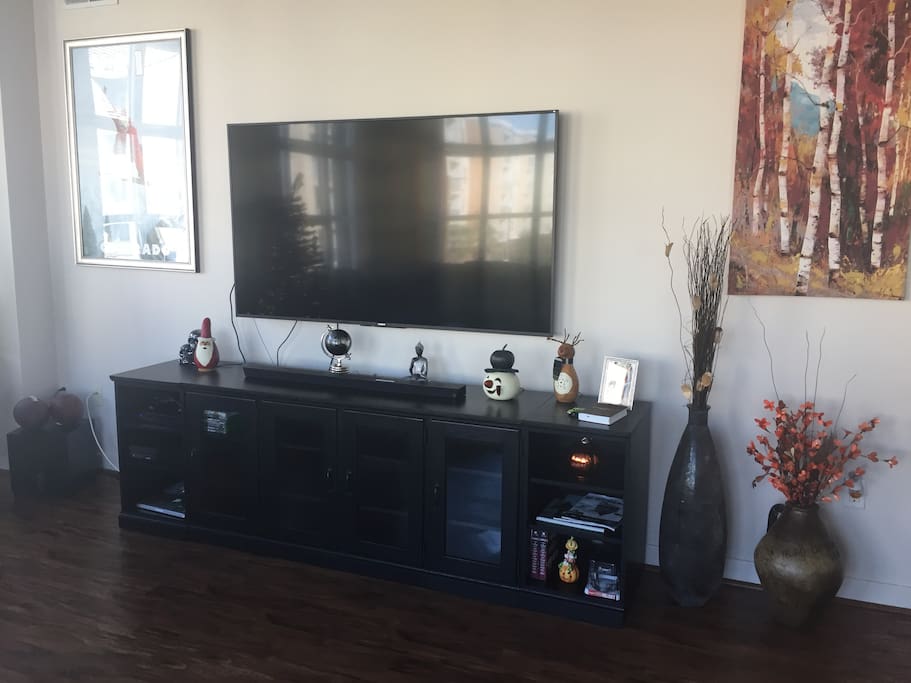 Large TV for entertainment