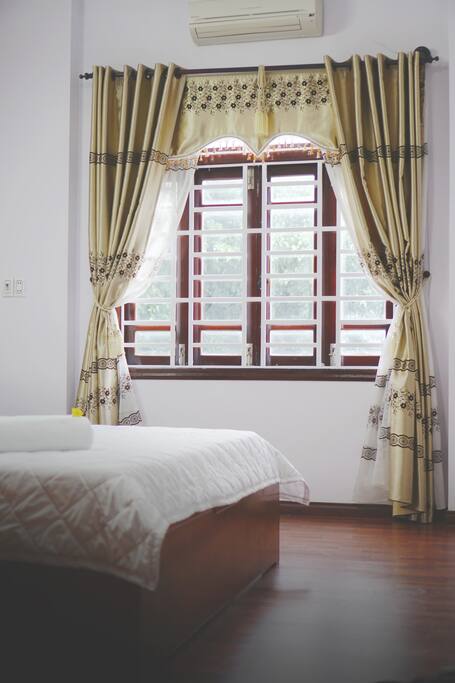 Bedroom 1 with the garden view