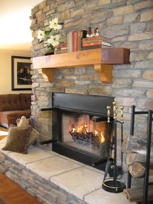 Wood Burning Fireplace