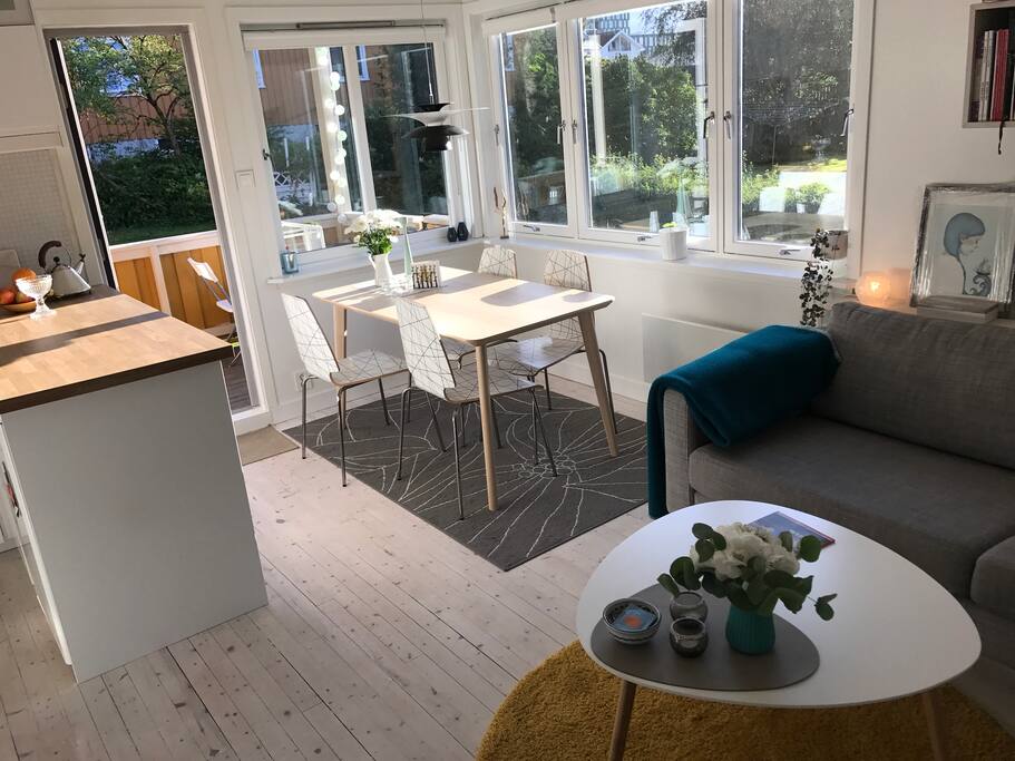 Sofa and dining table