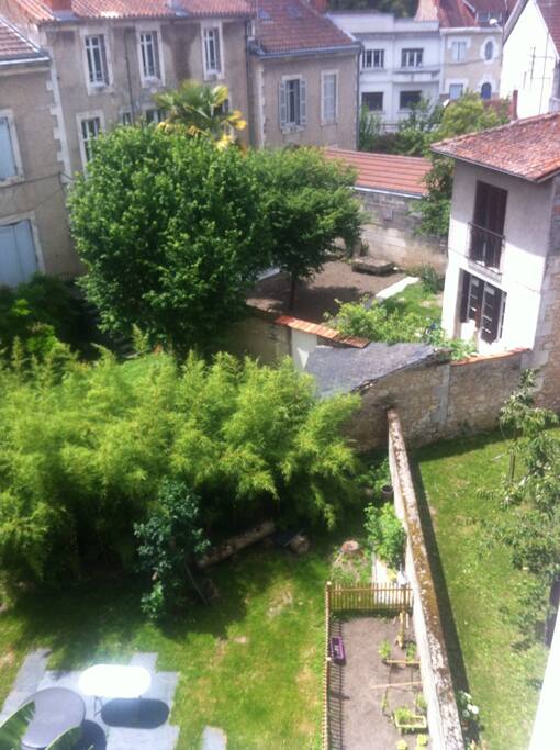 Vue sur jardin très agréable