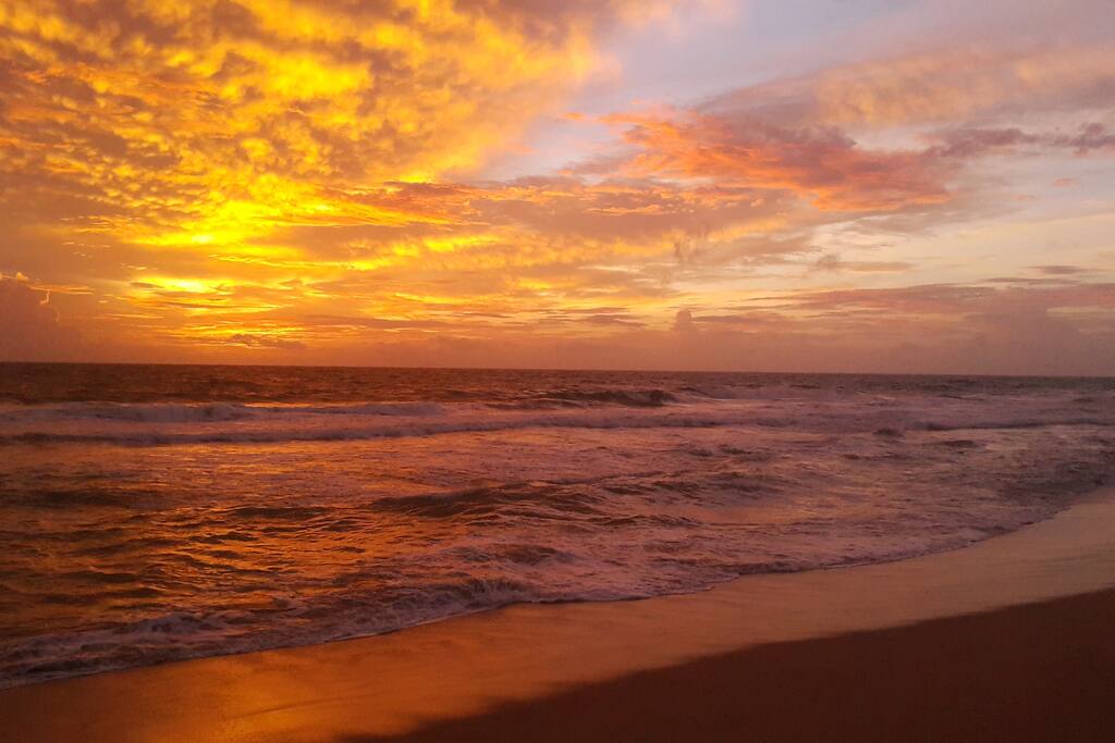Sunset at Kosgoda Beach.