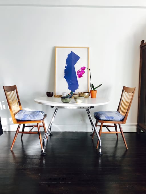 Dining table.