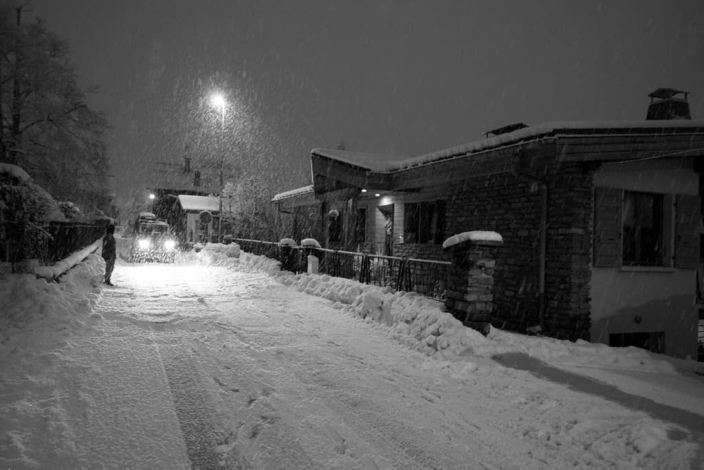 Sleepy and Snowy street