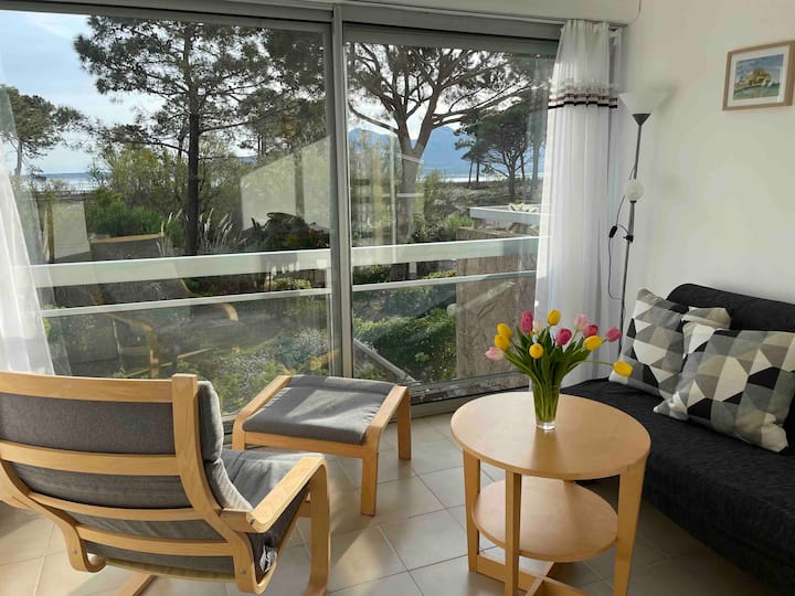 Calvi-appartement 30m² Vue Mer, Accès Direct Plage - Haute-Corse