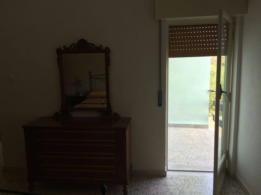 balcone in camera matrimoniale...