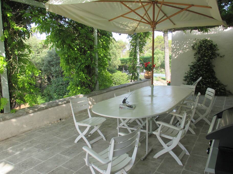 Terrasse sud famille