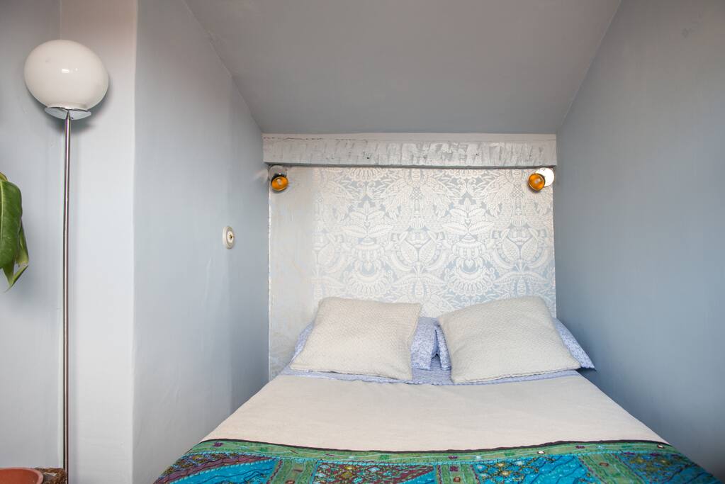 Papier peint Orangerie bleu clair argent