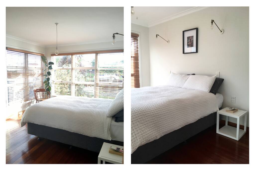 Light and airy main bedroom