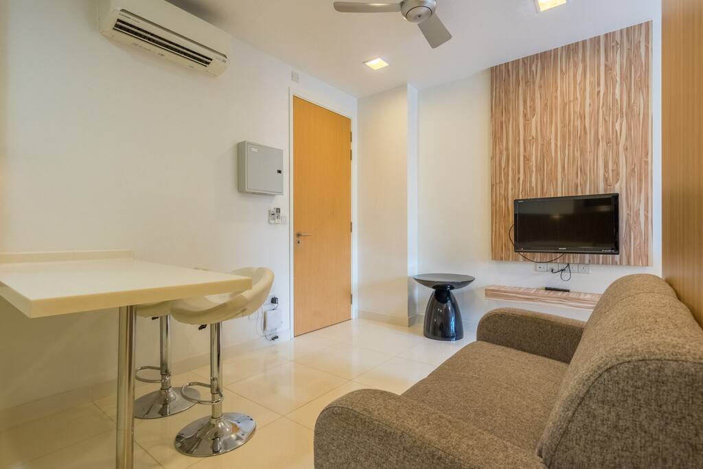 Living room with Kitchen View 2