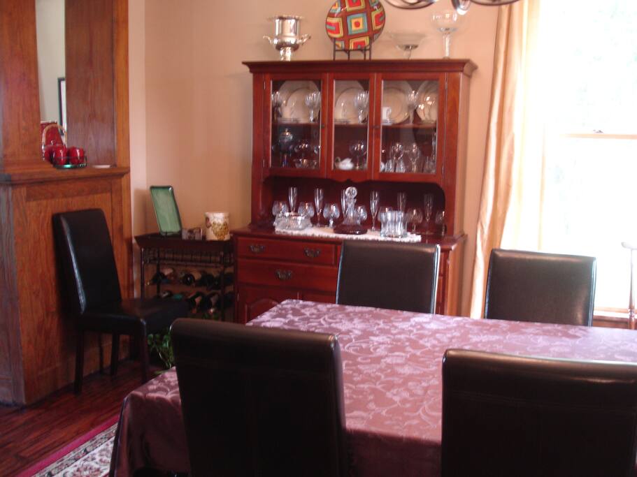 The dining room