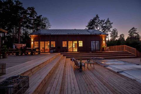 Willa Talludden, Östra Lagnö, pool, sauna, beach