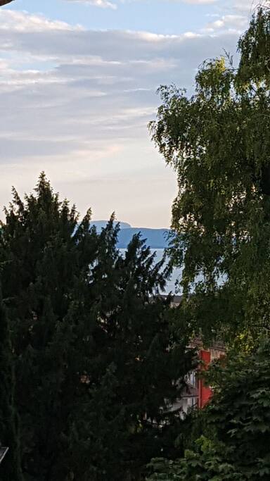 vue sur le lac et coté France