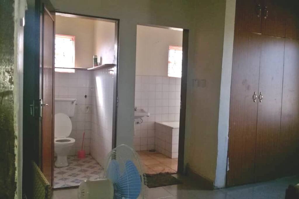 Toilet & bathroom for the guests