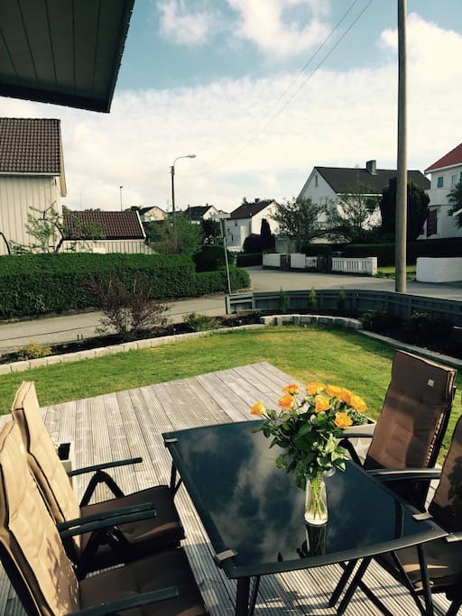 Terrace and yard