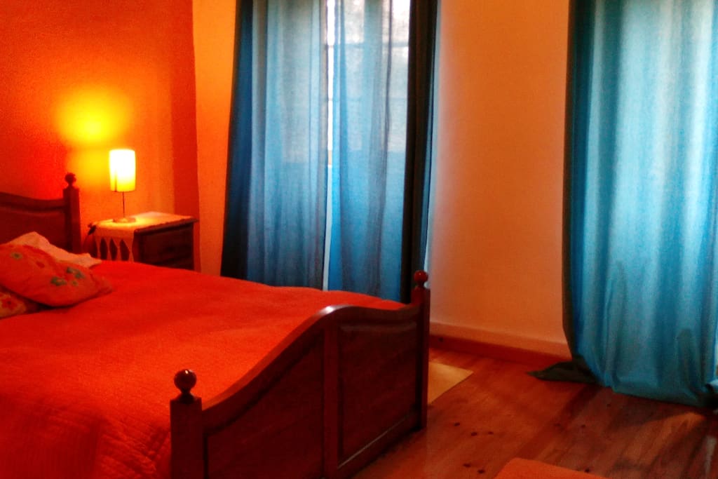 Bright master bedroom with conected ->