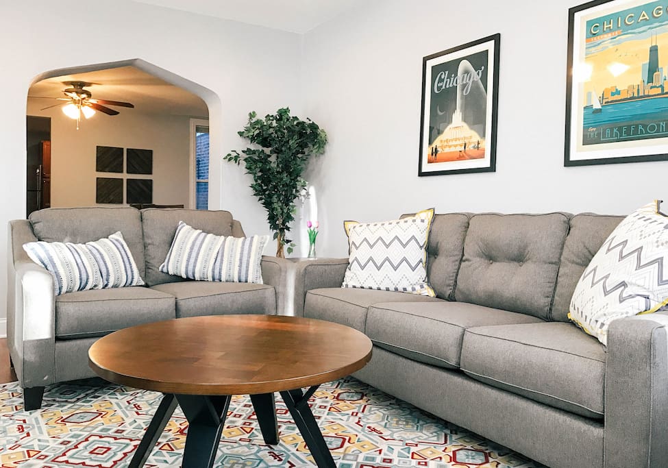 Spacious and comfortable - there's ample seating for up to 7 adults