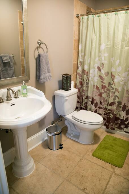 Clean, private bathroom