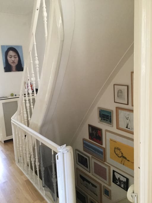 The stairs leading to our house