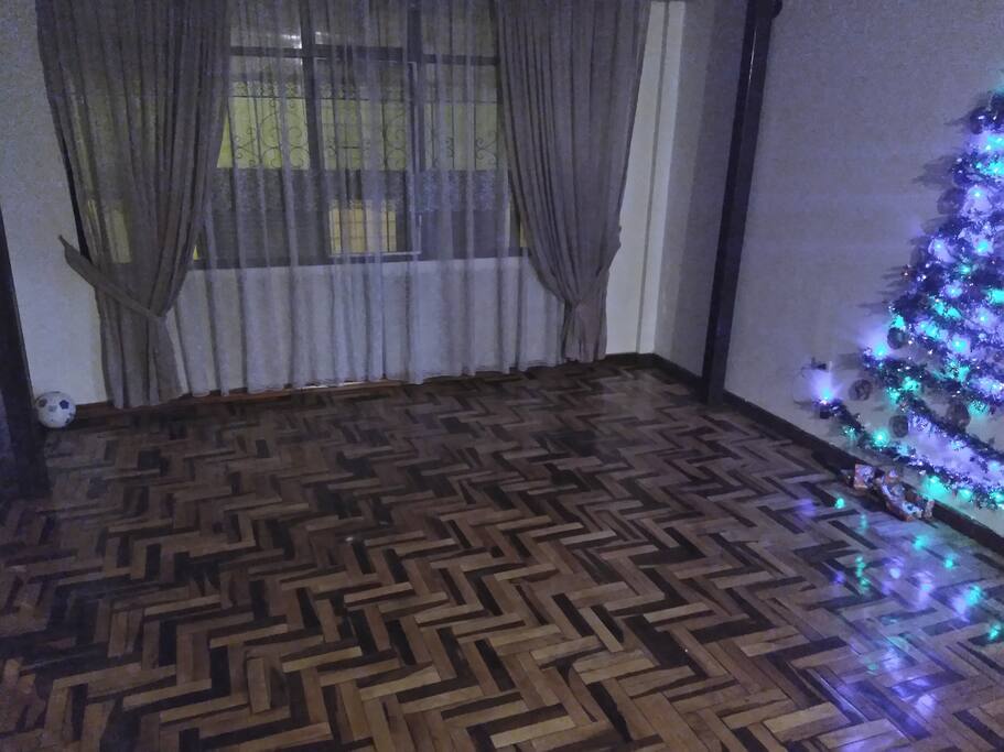 Amplia sala, totalmente libre para cualquier actividad (que no dañe el ambiente)