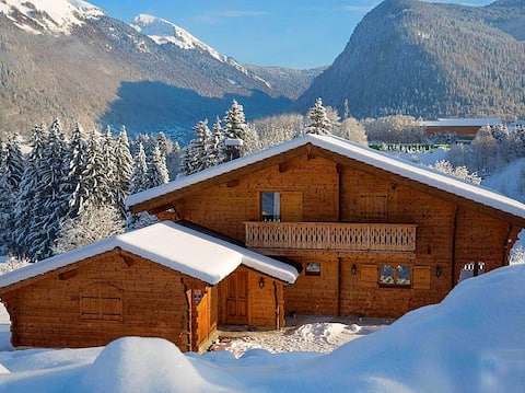 Amazing large traditional Alpine chalet with views