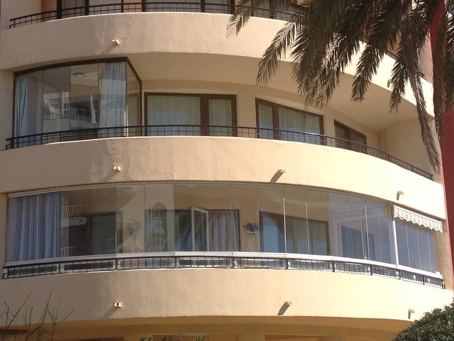 Balcony space from every room.