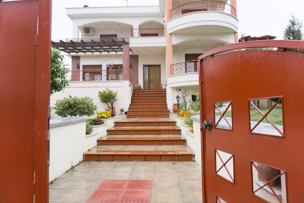 The main entrance
